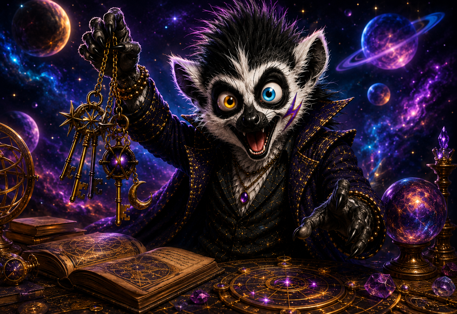Ziggy the Cosmic Lemur character portrait